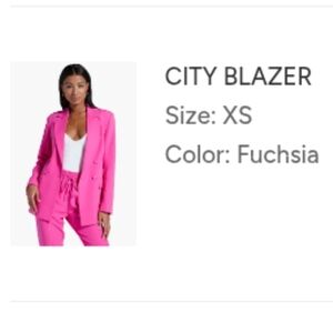 Shoe Dazzle City Blazer Fuchsia Women's Size XS